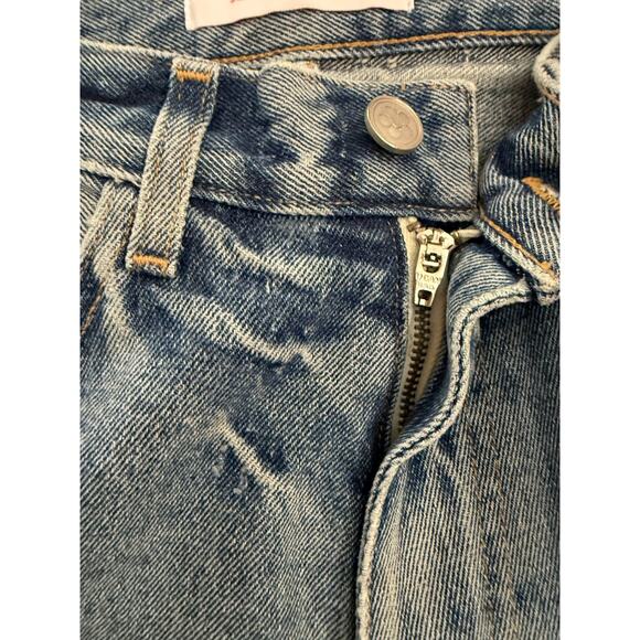 Lisa Says Gah Jeans Womens 6 Blue High Rise Straight Leg Denim Made California - Picture 5 of 9